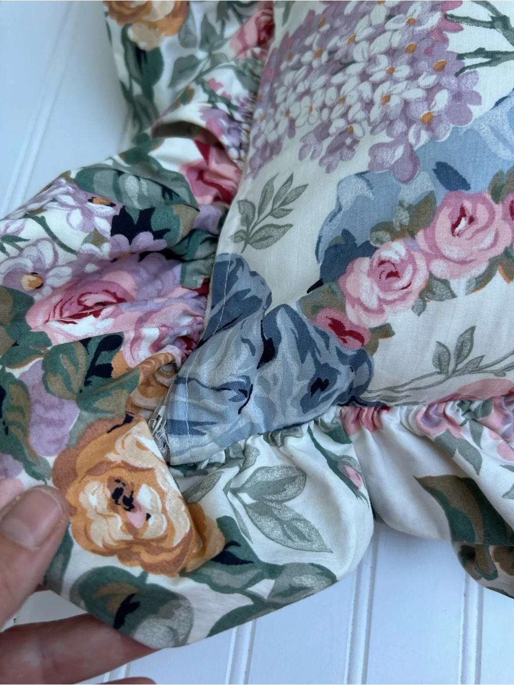 Ralph Lauren Pillow Floral Cottagecore Shabby Chic Throw Down Insert 15x15
